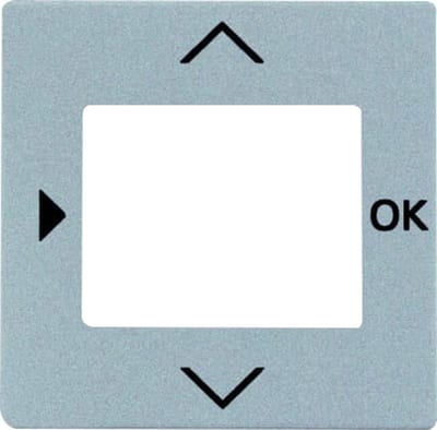 ABB Impressivo Central Cover Plate for Electronic Devices Aluminium