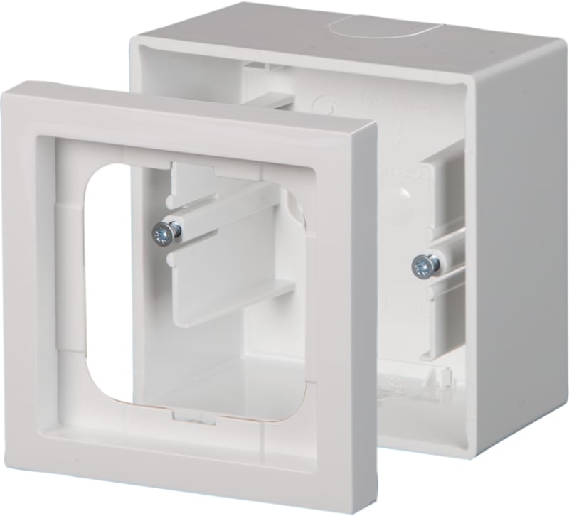 ABB Impressivo Single Surface-Mounting Box, White (1721S80-84)