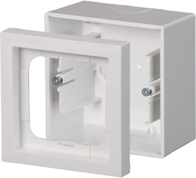 ABB Impressivo Single Surface-Mounting Box, White