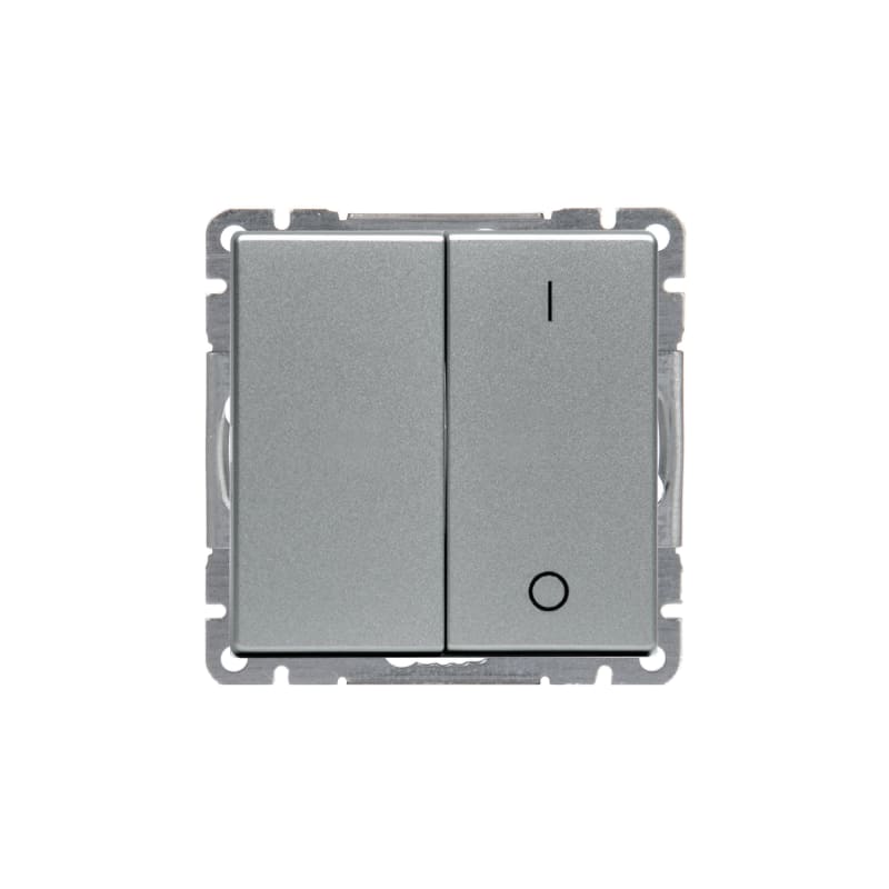 Impressivo Switch 2-1 Flush 2+1P Aluminium (2TKA00000403)