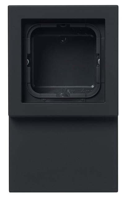 Impressivo Base Box 1-Hole EMPTY, Black Matte