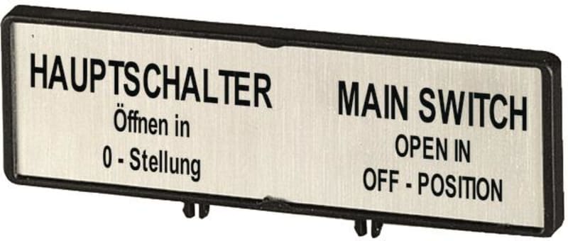 Engraved sign (ZFS61/62-T0)