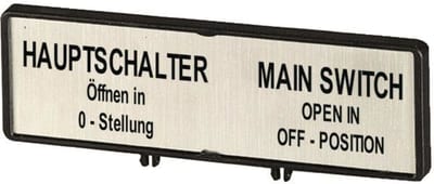 Engraved sign (ZFS61/62-T0)