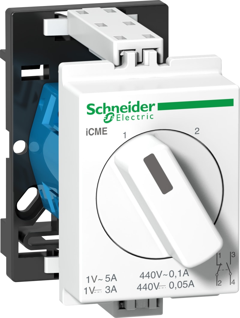 Schneider Electric 2 ways low level switch iCME 10 A 0,1..5 CA 0,05..3 CCA 2P U 1..440 VAC/VCCV CA A9E15122