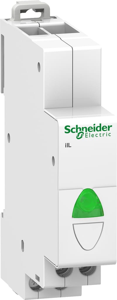 Schneider Electric ACTI9 iIL single indicator light - Green - 110-230 Vac A9E18321