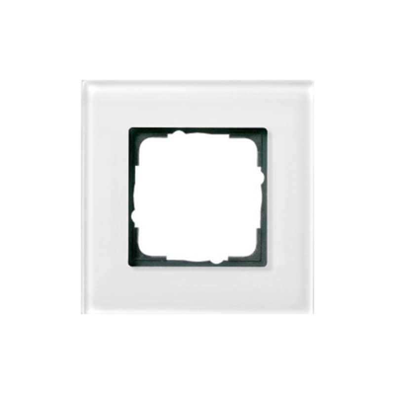 1-H Frame White Glass Esprit (GI21112)