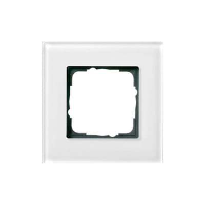 1-H Frame White Glass Esprit