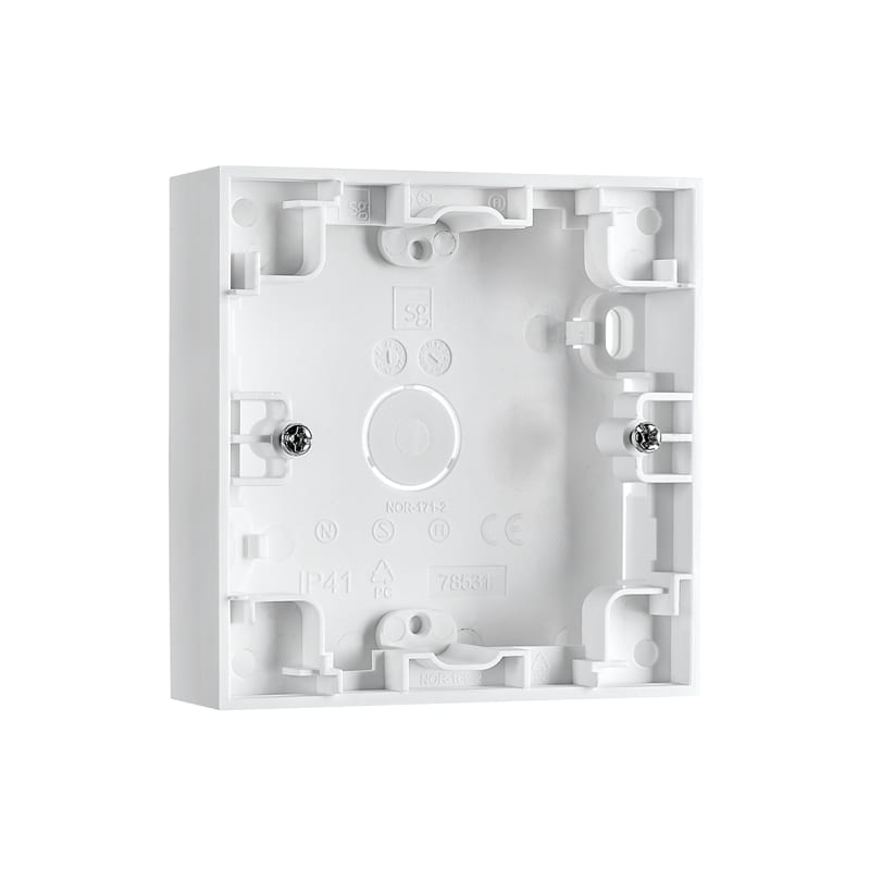 WALL-Mounted Cover 1X 23mm White (78530)