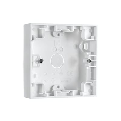 WALL-Mounted Cover 1X 23mm White