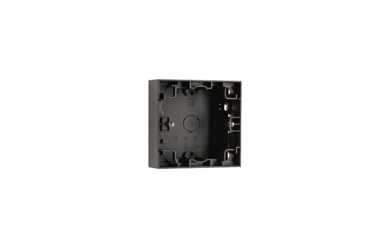 WALL-Mounted Cover 1X 23mm Black (78531)