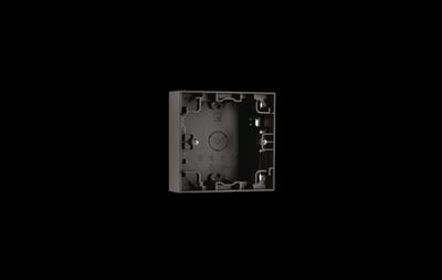 WALL-Mounted Cover 1X 23mm Black