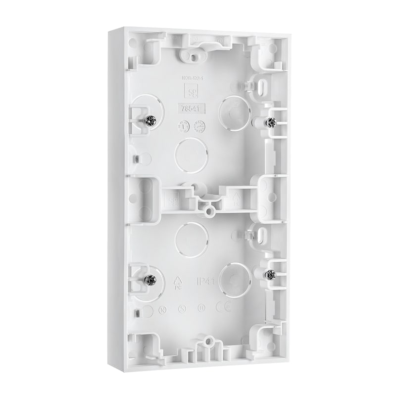 WALL-Mounted Cover 2X 23mm White (78540)