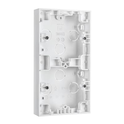 WALL-Mounted Cover 2X 23mm White
