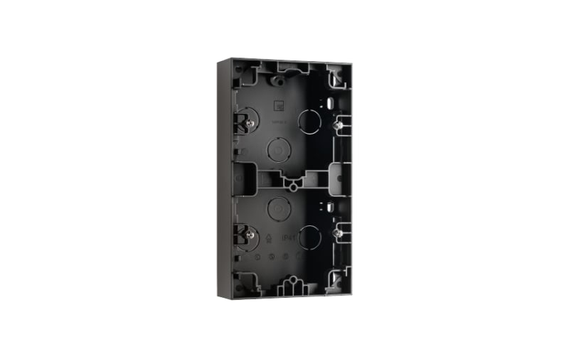 WALL-Mounted Cover 2X 23mm Black (78541)