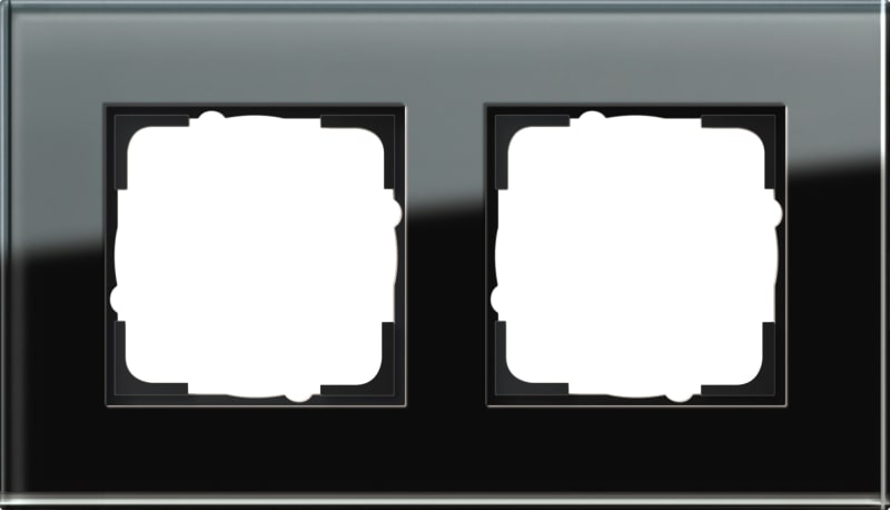 2-H Frame Black Glass Esprit (GI21205)