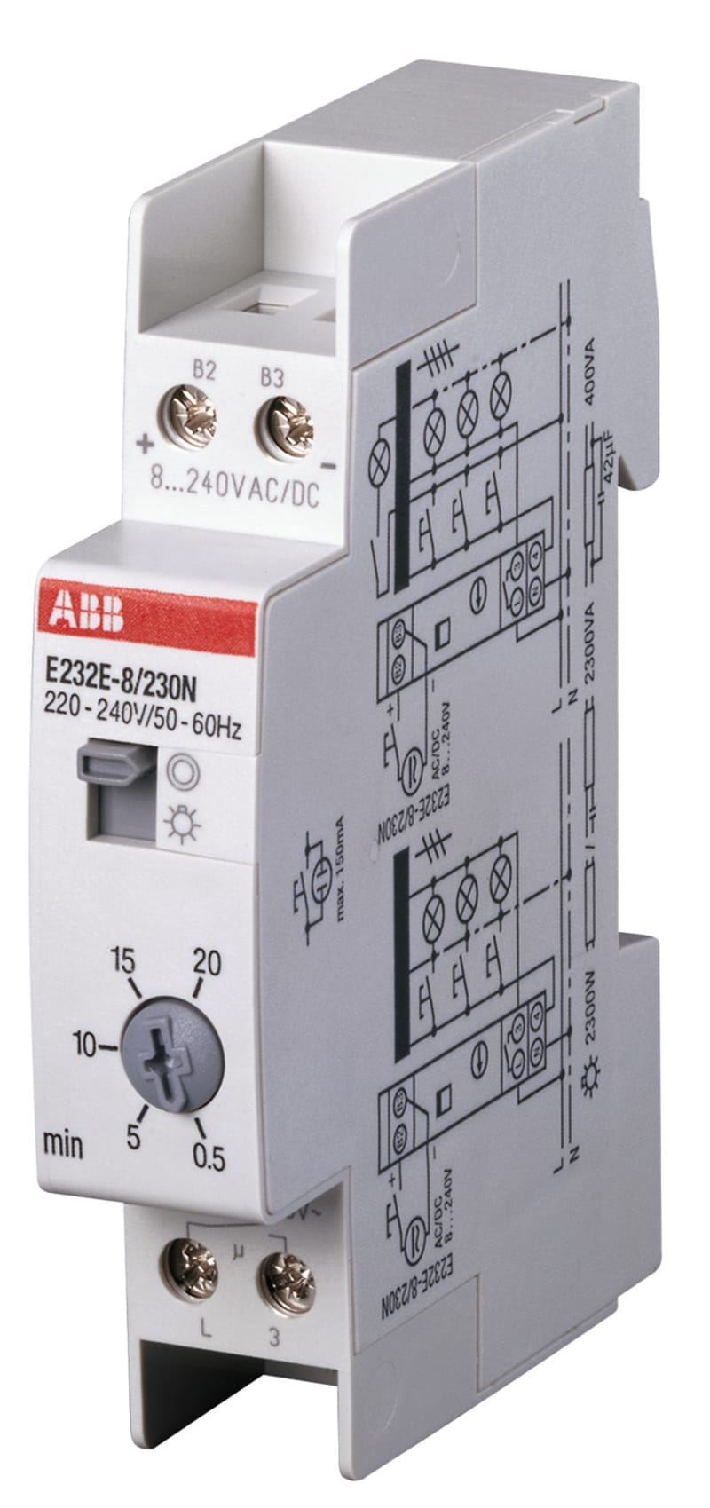 Trapplysswitch E 232 E-8/230N (2CDE010003R0511)