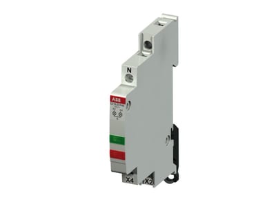 ABB E219-2CD multi indicator light with 2 red, green LEDs Voltage range = 115-230 VAC Module width 0,5