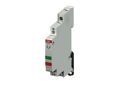 ABB 2CCA703911R0001 multi indicator light with 2 red, green LEDs Voltage range = 12-48 VAC/VDC Module width 0,5