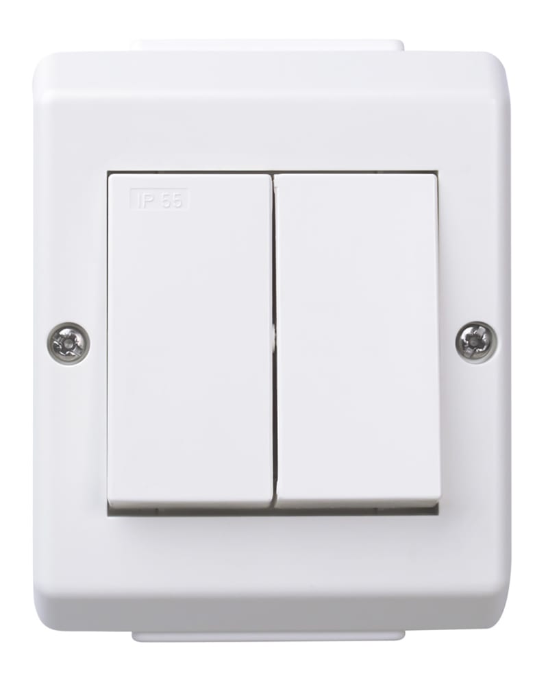 5 switch IP55 Surface RS PURE WHITE (EKO07471)
