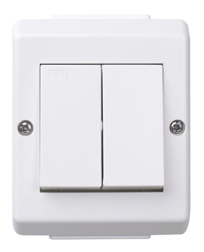 5 switch IP55 Surface RS PURE WHITE
