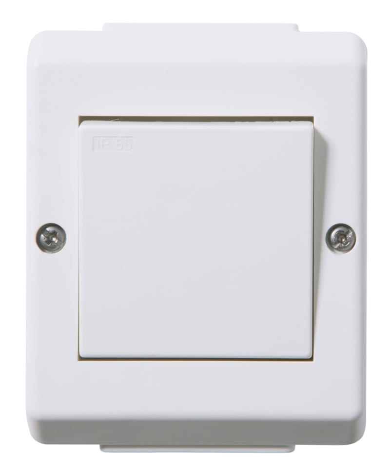 6 switch IP55 Surface RS PURE WHITE (EKO07472)