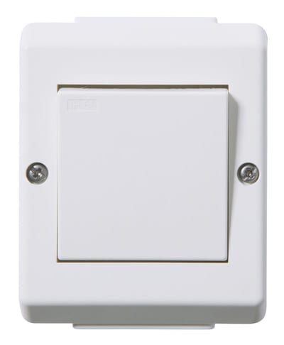 6 switch IP55 Surface RS PURE WHITE