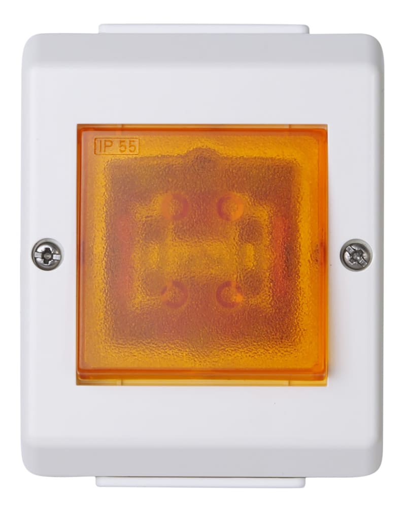 6 switch with Light IP55 Surface RS PURE WHITE (EKO07473)