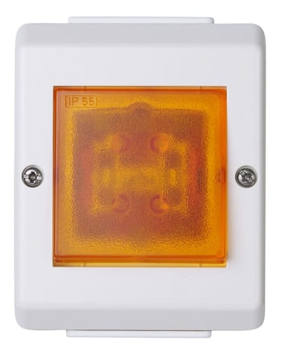 6 switch with Light IP55 Surface RS PURE WHITE