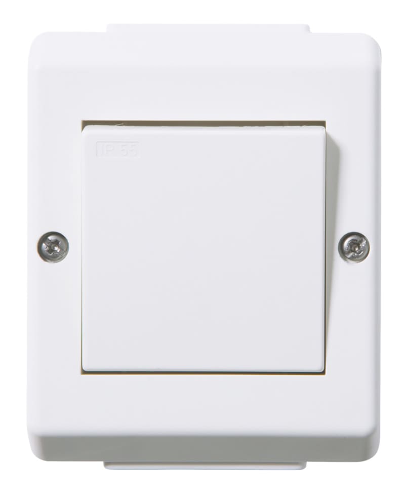 7 switch IP55 Surface RS PURE WHITE (EKO07474)