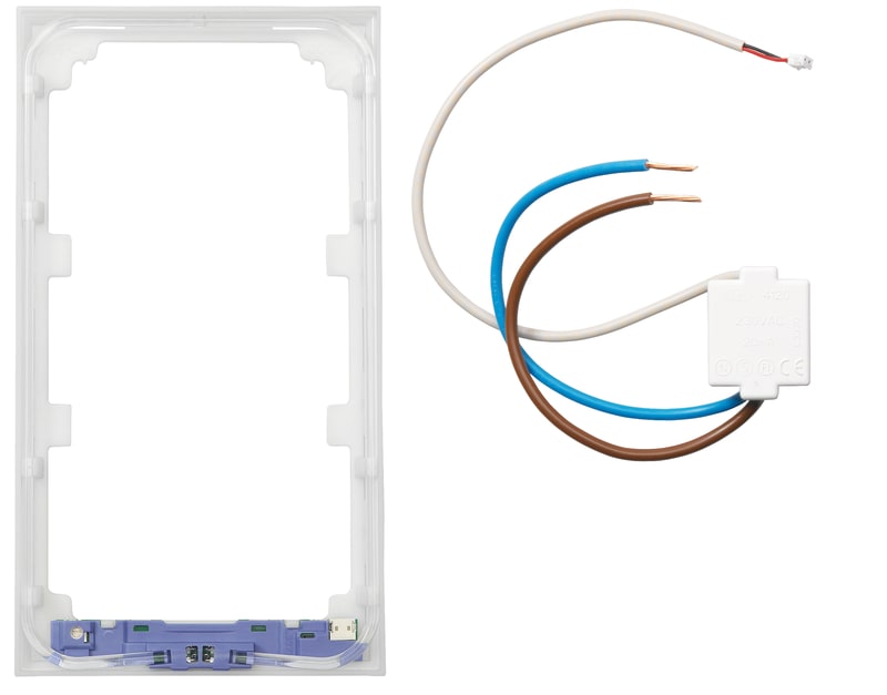 PLUS Frame with LIGHT/TRA 86 2 HOLES (EKO03823)