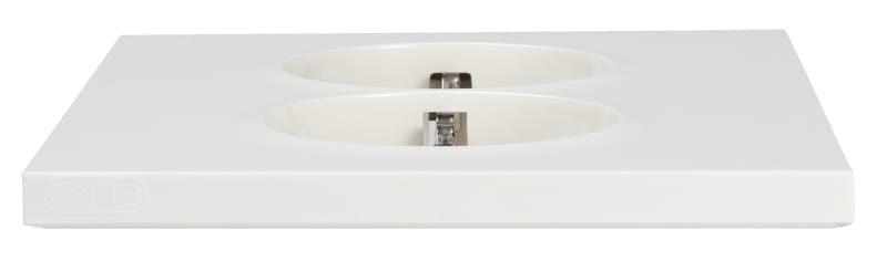 Cover plate Plus socket POLAR WHITE (EKO07056)