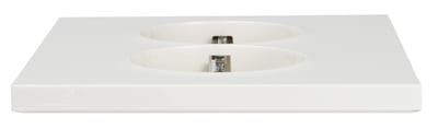Cover plate Plus socket POLAR WHITE