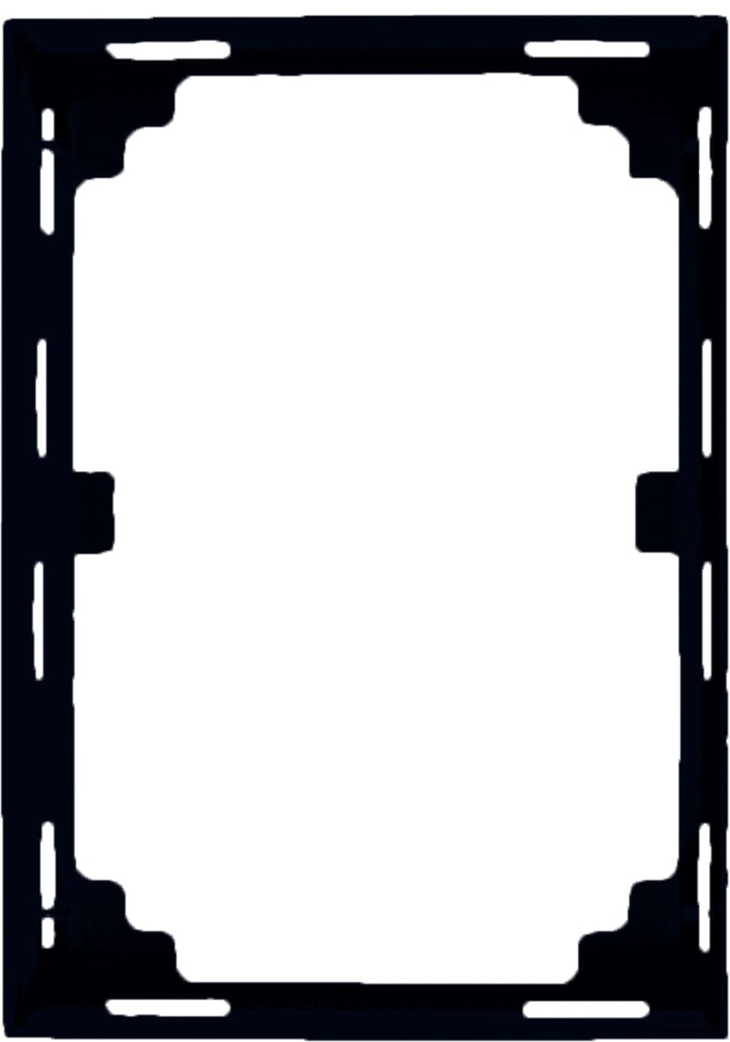 Plus frame dekor 86 1.5 HOLES Black (EKO05953)