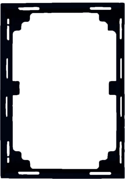 Plus frame dekor 86 1.5 HOLES Black