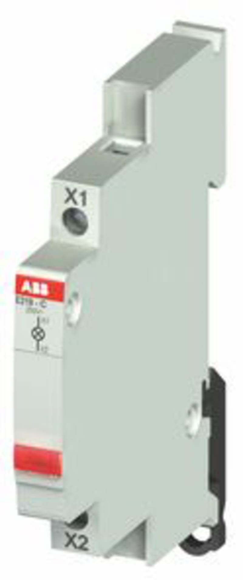 ABB Indicator light with maintenance-free LED, LED colour: red 115-250 VACPDC, 12-48 VACDCPDC, 110-220 VDCPDC Module width 0,5 2CCA703421R0001