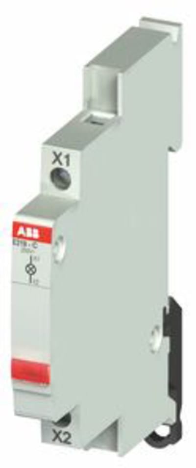 ABB Indicator light with maintenance-free LED, LED colour: red 115-250 VACPDC, 12-48 VACDCPDC, 110-220 VDCPDC Module width 0,5 2CCA703421R0001
