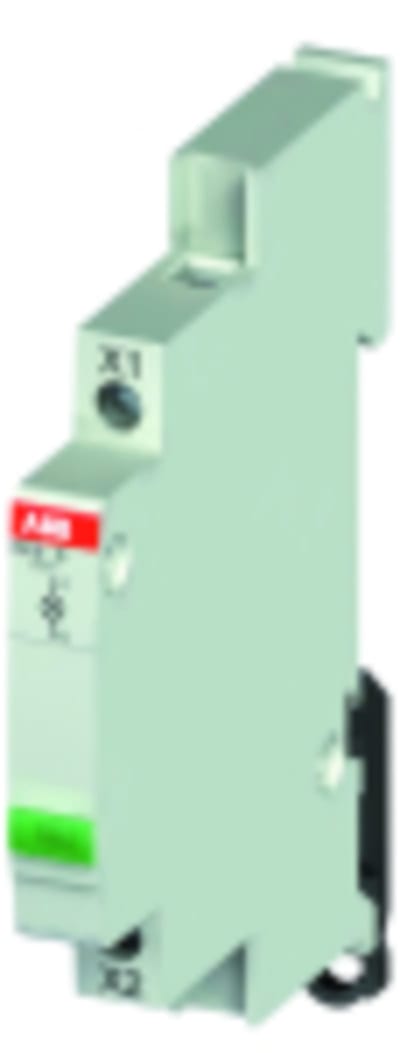 ABB Indicator light with maintenance-free LED, LED colour: green 115-250 VACPDC, 12-48 VACDCPDC, 110-220 VDCPDC Module width 0,5 2CCA703407R0001