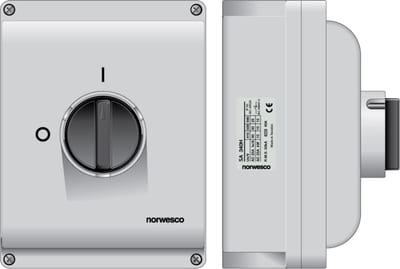 norwesco 4P Safety Switch 80 A with Auxiliary Contact IP65