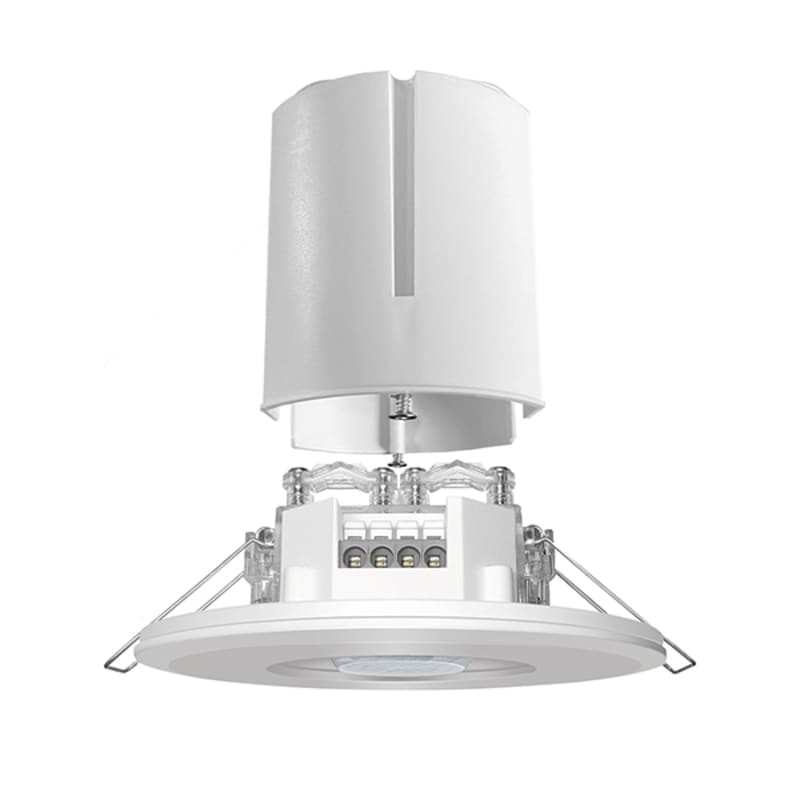 Esylux PD-FLAT 360/8 round white DALI-2 BMS flush-mount presence detector (EP10423208)