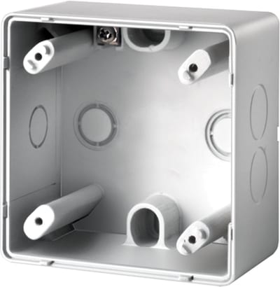 Wall-mounted box IP 20/IP 44 white