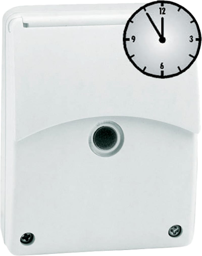 Esylux CDS-A/T Twilight Switch with Time Function, Surface, White (RK39500010040)
