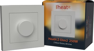 Heatit Z-DIM2 Z-Wave Rotary dimmer 250W