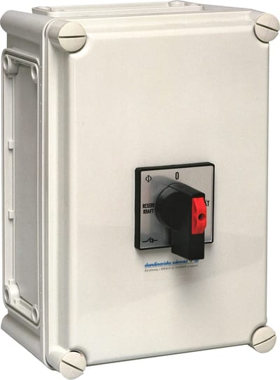 Mains/Agg.selector switch 4P/63A IP65