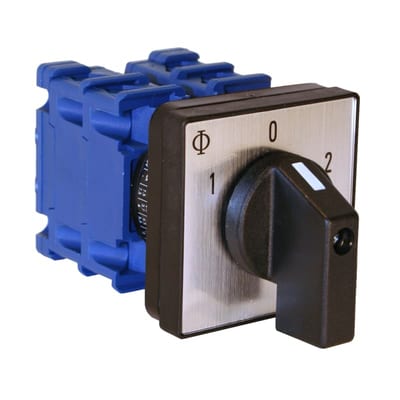 CAM SWITCH 1-0-2 2P/25A 5H recessed