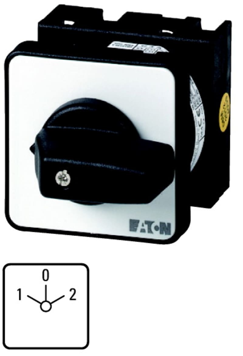 Selector switch 1-0-2 1P Recessed (T0-1-8210/E)