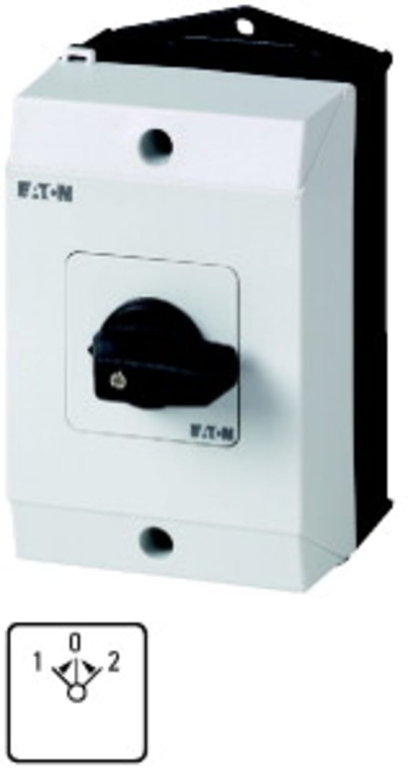 Selector switch 1-0-2 Impulse 1P Enclosed (T0-1-8214/I1)