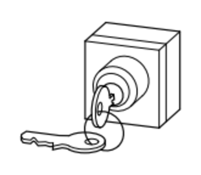 Eaton S-T0 Key-Operated Actuator for T0 / T3 Switches, Position B
