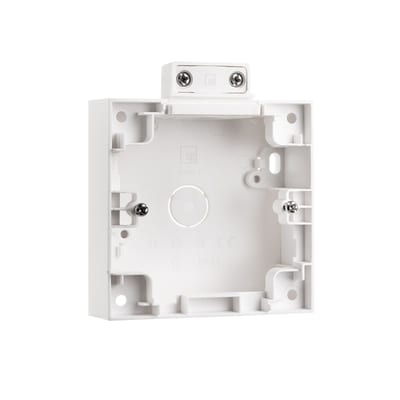 WALL-Mounted Cover M/ Strain relief White 1X