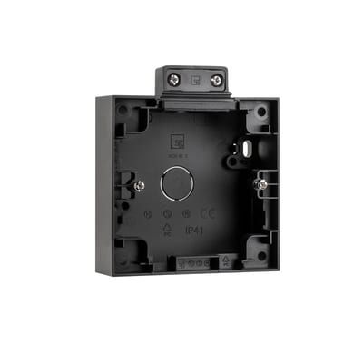 WALL-Mounted Cover M/ Strain relief Black 1X