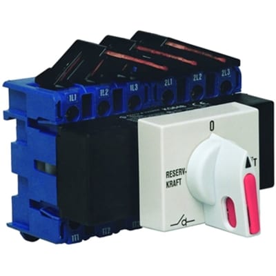 Mains/generator changeover switch 3P/32A DIN